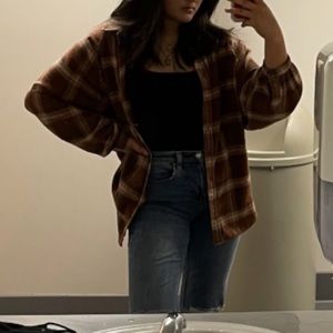 American eagle brown flannel